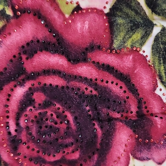 Onque Casual White Floral Women's Top - Picture 5 of 7